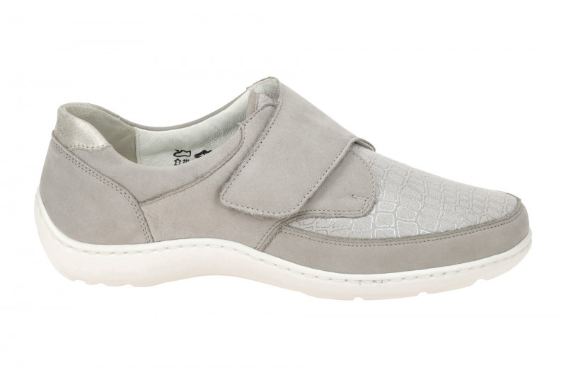 Waldläufer Henni Slipper Schuhe grau Klett 496H31