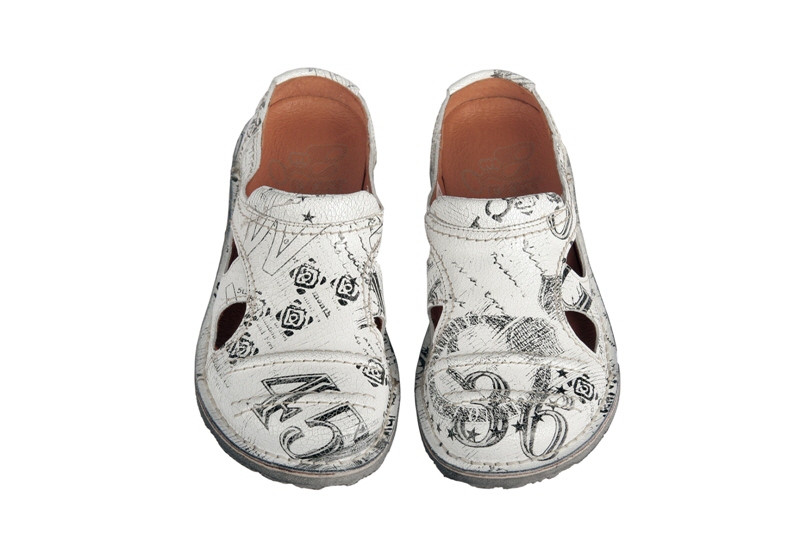 Eject Sony3 Pantoletten fantasy weiß 9407