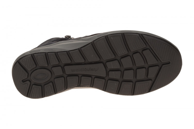 Waldläufer Tonia Stiefelette blau M-Weite Stretch