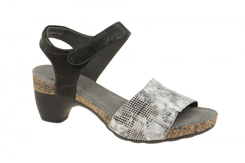 Think Traudi Sandale schwarz weiß 0-80573-08