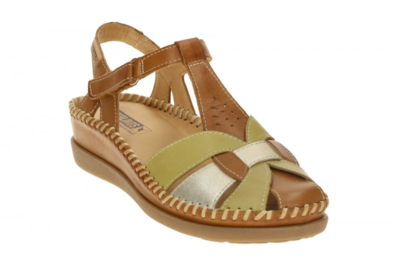 Pikolinos Cadaques T-Steg Sandale braun grün W8K-0847C1