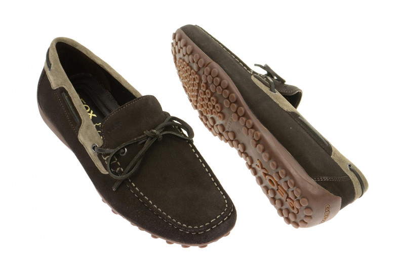 Geox Snake Mokassin Schuhe braun - U4207I