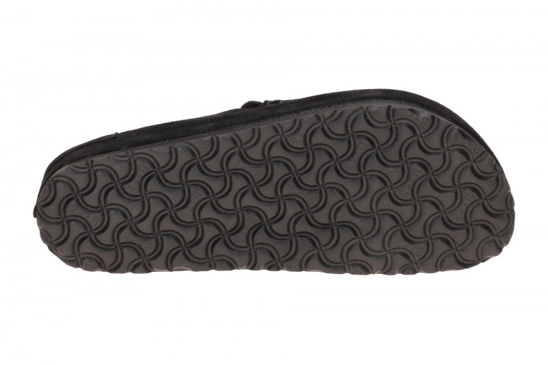 Birkenstock Naples Wrapped Mokassin Clog Pantolette schwarz Normal-Weit