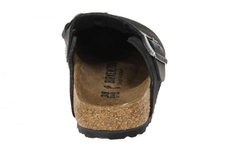 Birkenstock Boston Braided Clogs Pantolette schwarz SCHMAL 1030497