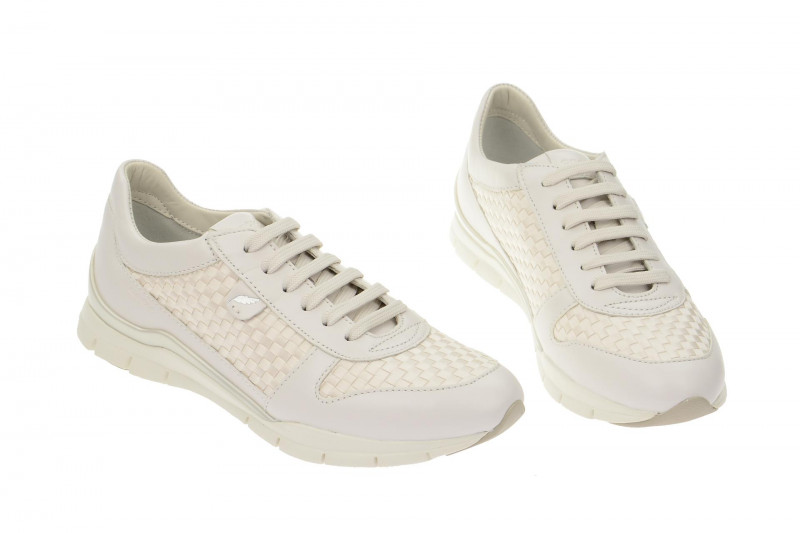 Geox Sukie Schuhe weiß karo D52F2A