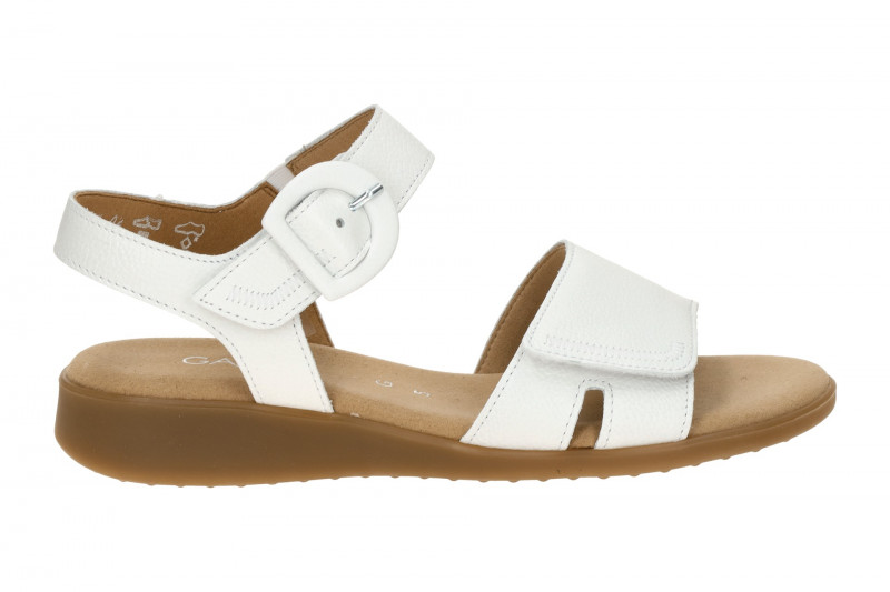 Gabor Sandale weiß Glattleder 82.802.50