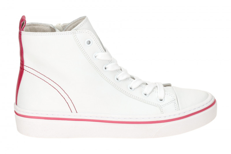 Gabor Mid Sneakers Stiefelette weiß pink 43.160.20