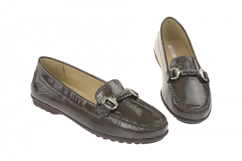 Geox Elidia Schuhe braun Lack