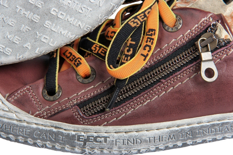 Eject Dass Schuhe in bordo rot E-13001-V2