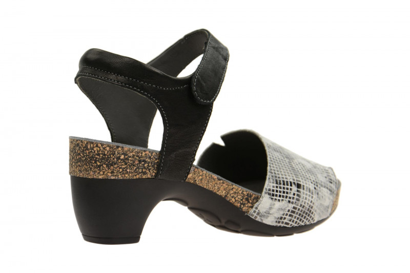 Think Traudi Sandale schwarz weiß 0-80573-08