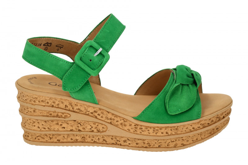 Gabor Plateau Sandale grün verde 64.653.19