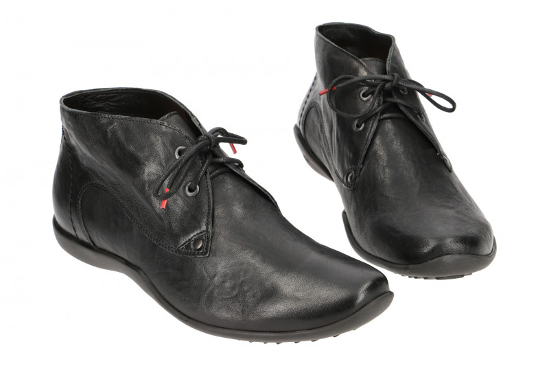 Think Stone Schnür Stiefelette schwarz