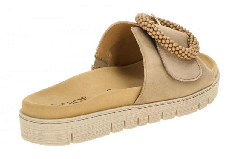 Gabor Pantolette sand beige Velour 83.745.14