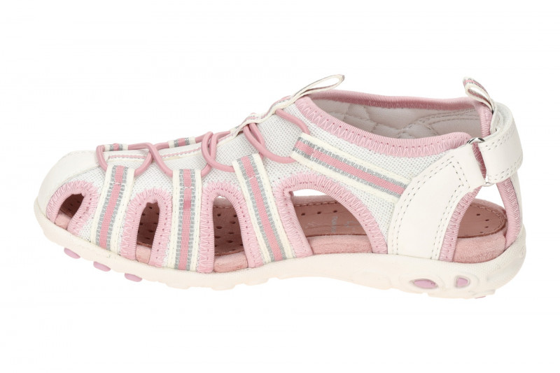 Geox Whinberry Kinder Mädchen Sandale weiß rosa J35GRA