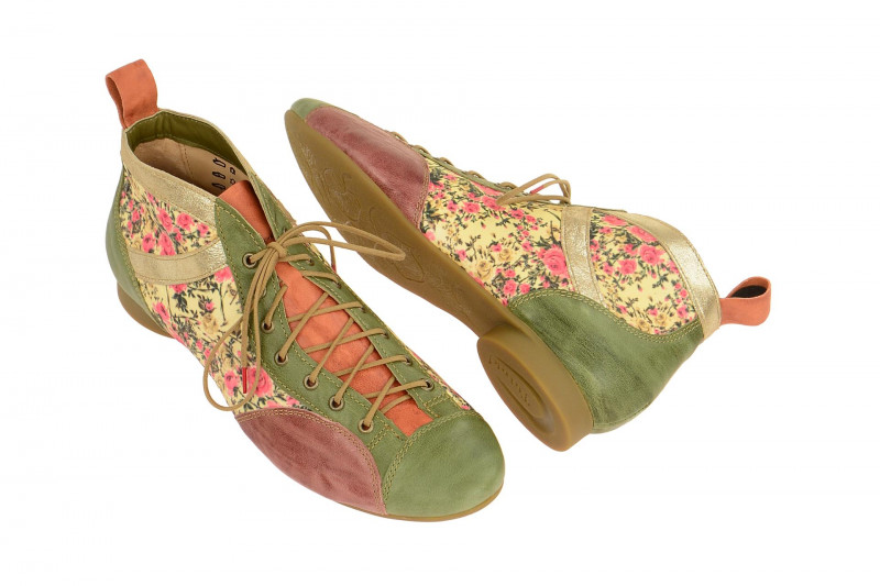 Think Guad Stiefelette grün oliv kombi