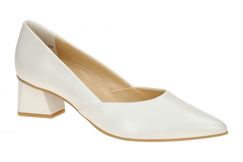 Paul Green Pumps weiß offwhite Seidenmatt Nappa 3815