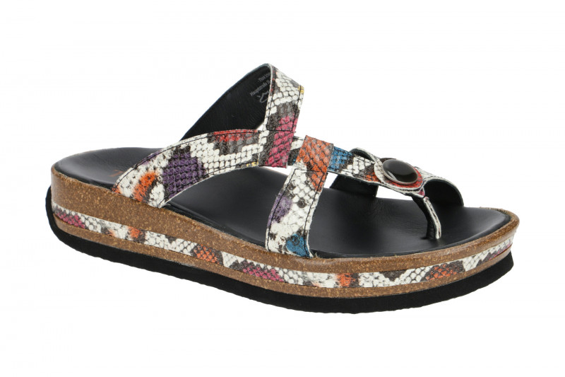 Think Zega Pantolette bunt Zehentrenner