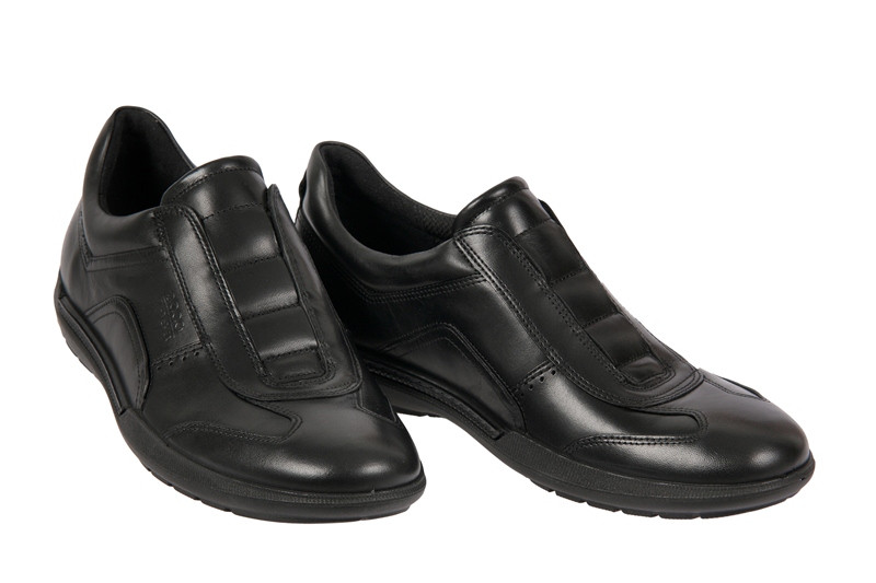 Ecco Welt Sneaker Schuhe schwarz Slipper