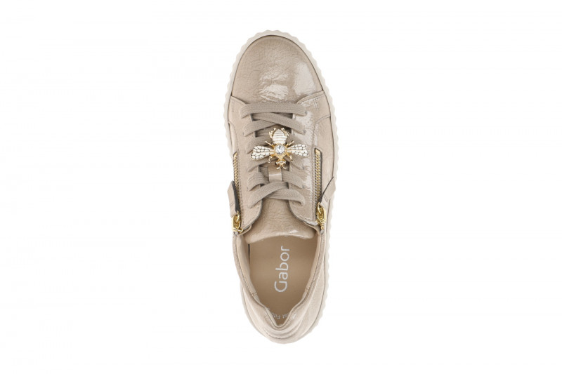 Gabor Plateau Schuhe beige Lack Bumblebee 73.201.92