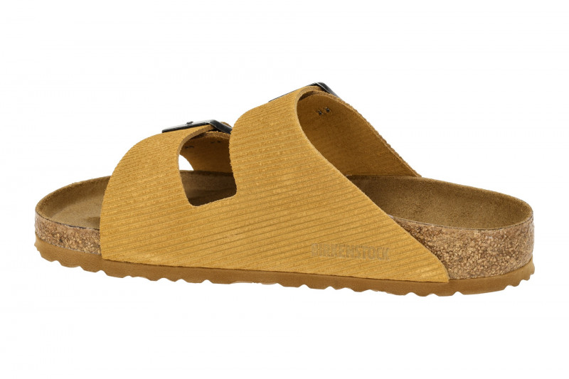 Birkenstock Arizona BS Pantolette hellbraun Velour Normal-Weit 1026093