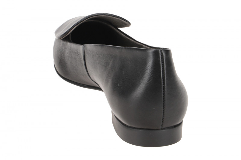 Paul Green Ballerinas schwarz Leder-Kappe 3792