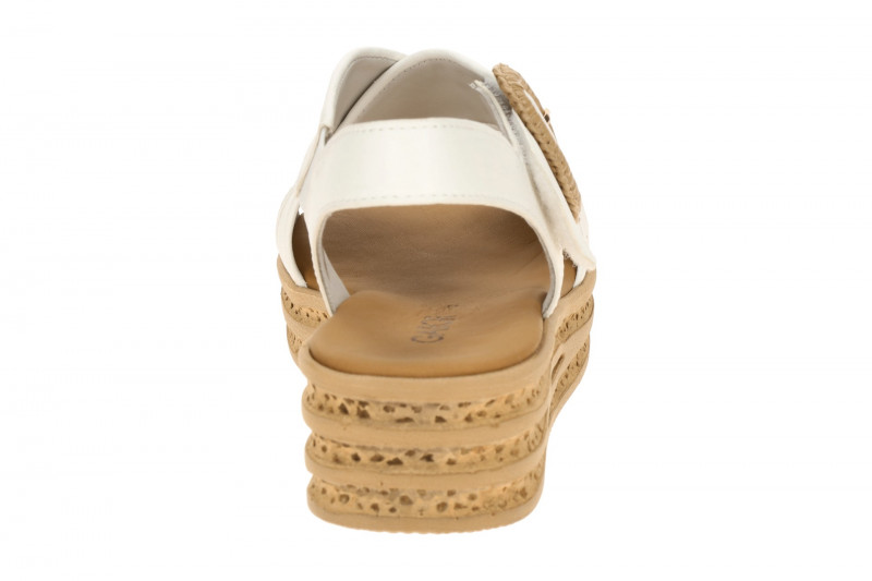 Gabor Plateau Sandale weiß Nappa 84.556.20