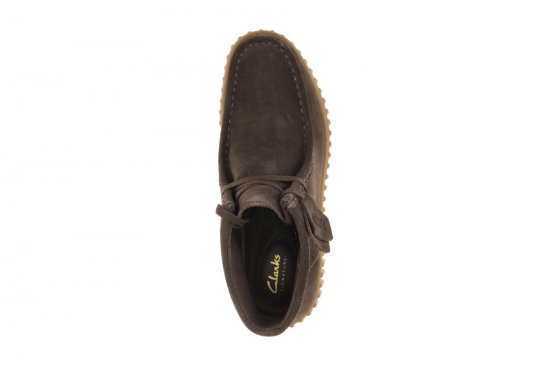 Clarks Torhill Moss Schuhe Mokassin dunkelbraun Velour 26185345