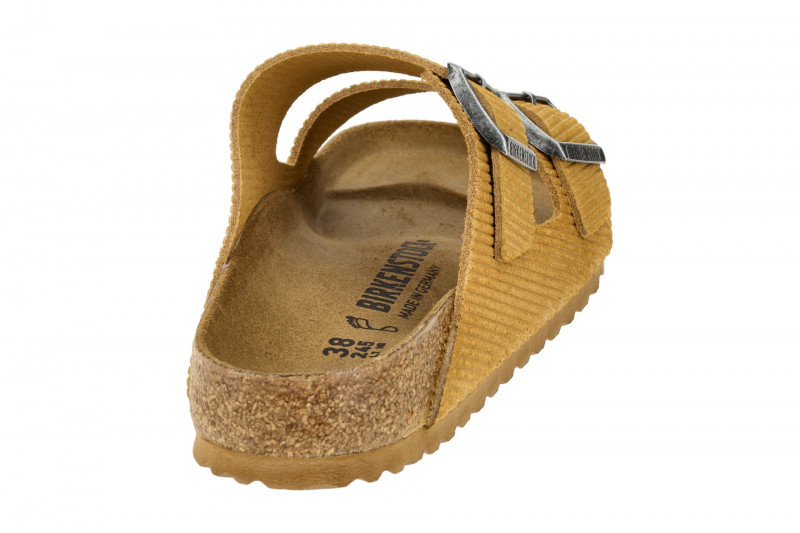 Birkenstock Arizona BS Pantolette hellbraun Velour Normal-Weit 1026093