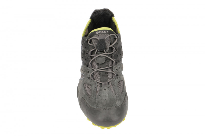 Geox Snake Sneaker Schuhe grau gelb U4207J