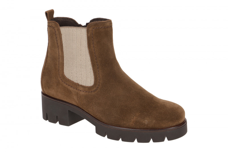 Gabor Stiefelette braun whisky Velour 91.710.18