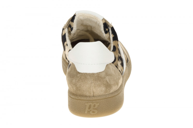 Paul Green Schuhe Snaeker beige gefleckt Velour 5437