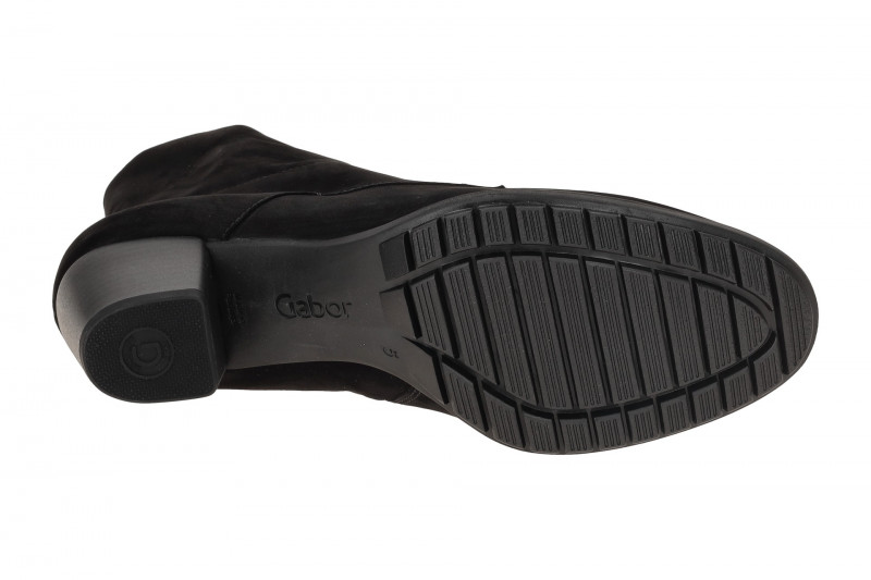 Gabor Comfort Stiefelette schwarz Nubuck H-Weite 76.605.47