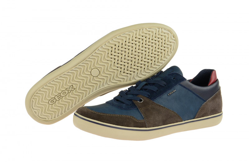 Geox Box Schuhe blau braun U74R3A