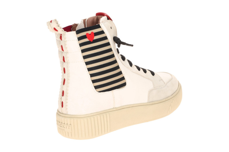 CRICKIT Sonia Stretch High Sneaker weiß Streifen