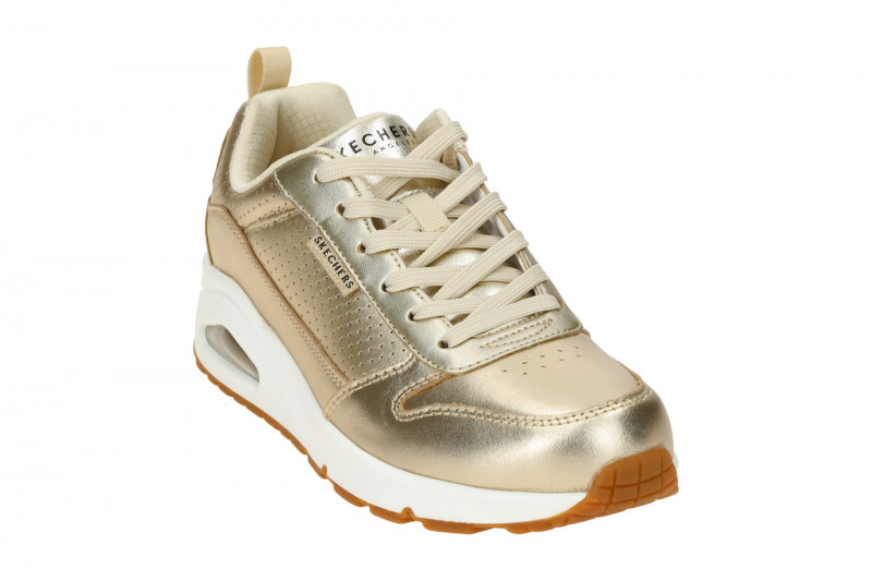 Skechers Uno Schuhe gold metallic Sneakers 177109