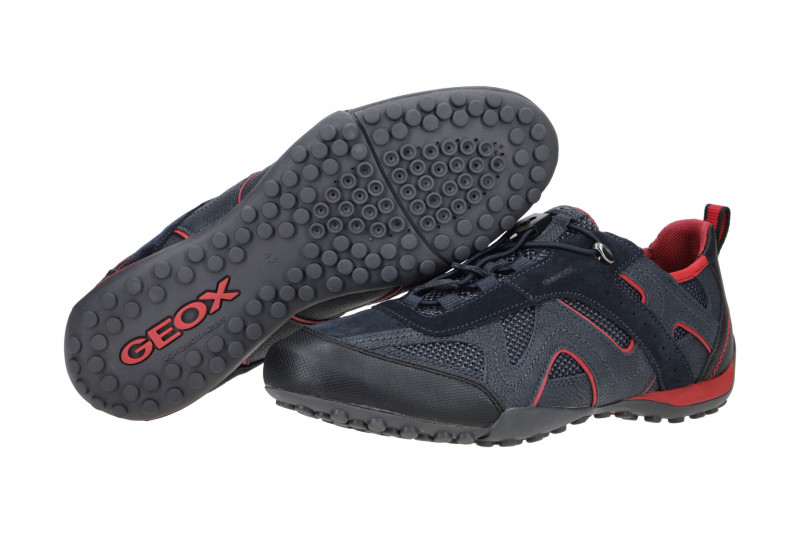 Geox Snake Sneaker Schuhe blau rot U2507B