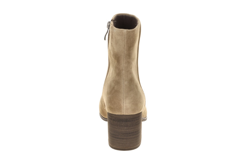 Caprice Stiefelette Ankle Boots taupe braun Velour 25313