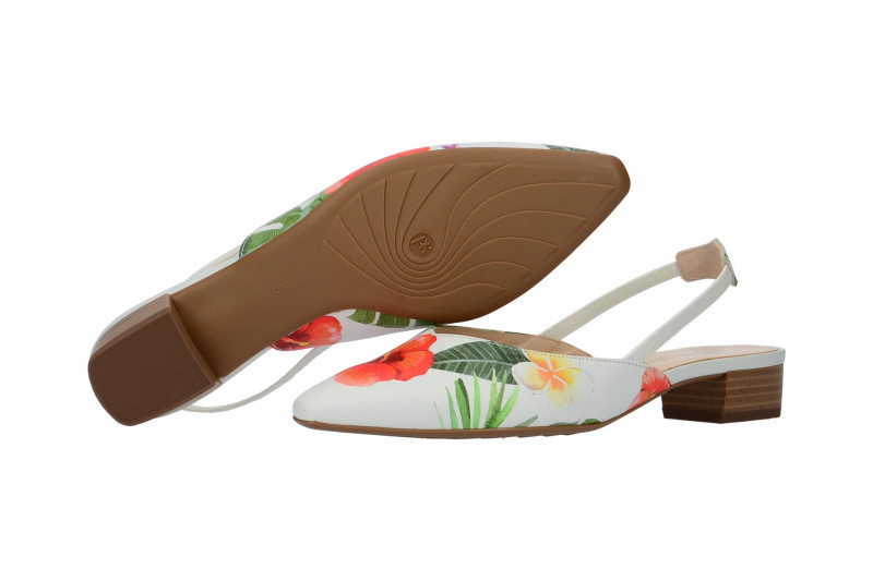 Peter Kaiser Sling Pumps Carsta weiß tropica 22177/980