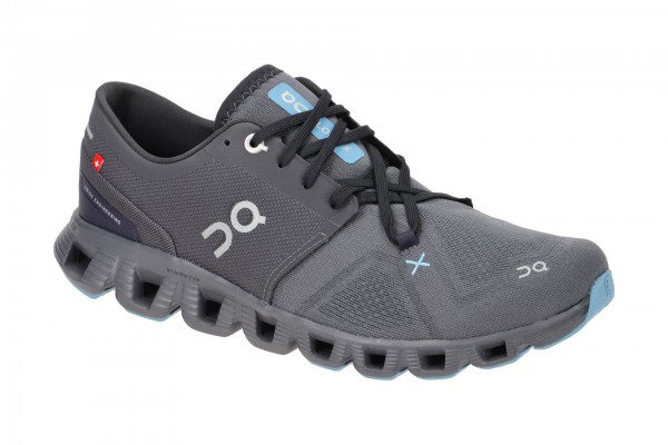 on Cloud X 3 Schuhe grau blau Herren Sport 60.98703