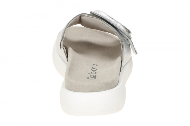 Gabor Plateau Pantolette silber grau metallic 83.751.61