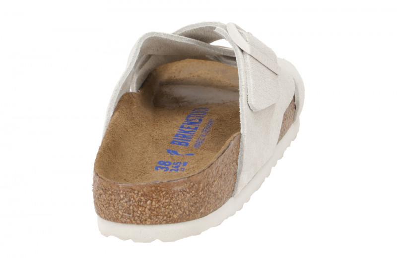 Birkenstock Lugano Pantolette antique weiß Schmal 1024560