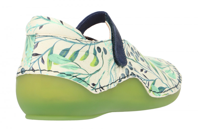 Think Kapsl Schuhe weiß grün Mary-Jane