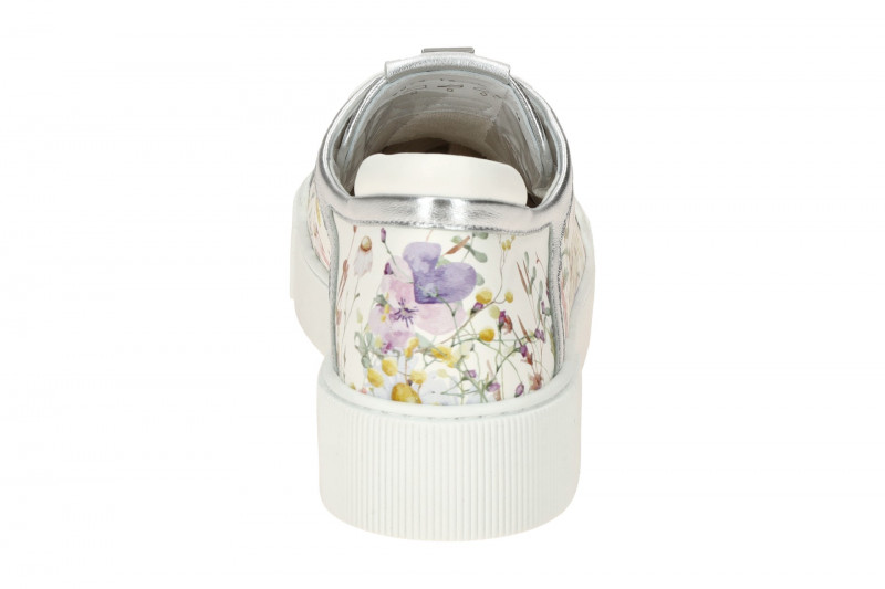 Högl Stevie Plateau Sneaker weiß bunt Flower Nappa 3679