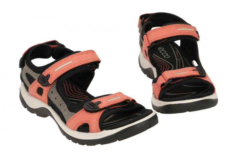 Ecco Offroad Damen Sandale orange grau