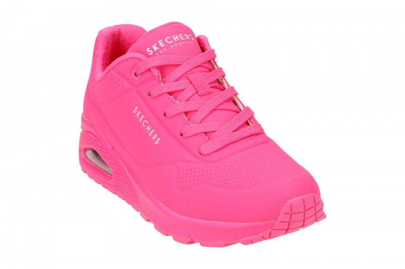 Skechers Uno Schuhe neon pink Damen Sneakers 73667