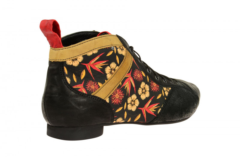 Think Guad Stiefelette schwarz rot 1-81288-09