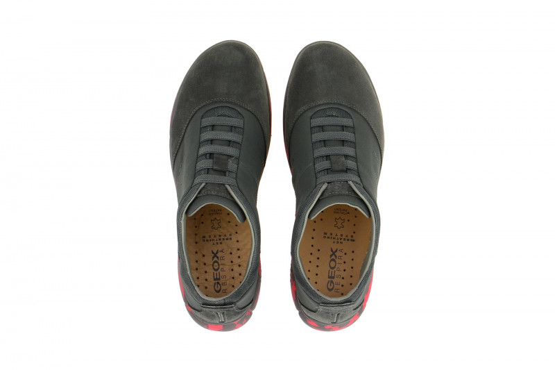 Geox Nebula Schuhe grau rot Flecktarn
