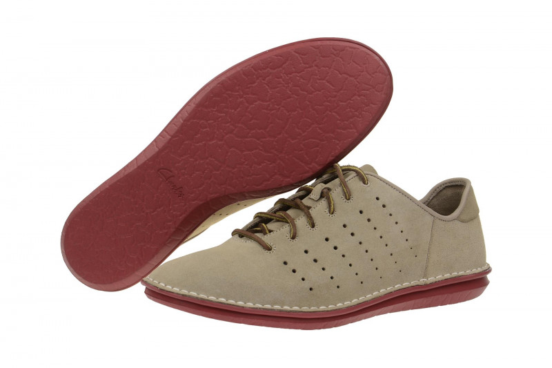 Clarks Tamho Race Schuhe beige sand