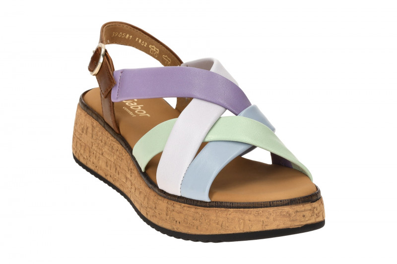 Gabor Plateau Sandalen bunt Glattleder 62.823.24