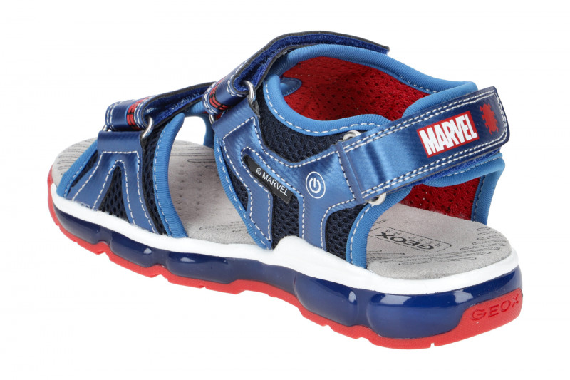Geox Android Kinder Sandale blau Spider-Man J350QA